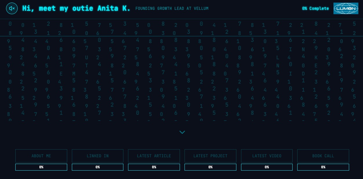 Severance-inspired Portfolio screenshot